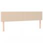 Preview: LED Kopfteil Cappuccino-Braun 180x5x78/88 cm Kunstleder