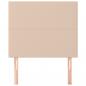 Preview: Kopfteile 2 Stk. Cappuccino-Braun 90x5x78/88 cm Kunstleder