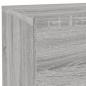 Preview: Nachttisch mit LED-Leuchten Grau Sonoma 70x36x40,5 cm