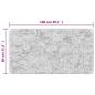 Preview: Teppich Waschbar Mehrfarbig 80x150 cm Rutschfest