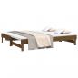 Preview: Tagesbett Ausziehbar Honigbraun 2x(90x200) cm Massivholz Kiefer