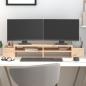 Preview: ARDEBO.de - Monitorständer 100x27,5x15 cm Massivholz Kiefer