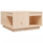Preview: Couchtisch 60x61x32,5 cm Massivholz Kiefer
