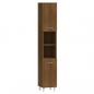 Preview: Badschrank Braun Eichen-Optik 30x30x179 cm Holzwerkstoff