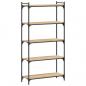 Preview: Bücherregal 5 Böden Sonoma-Eiche 80x30x154 cm Holzwerkstoff