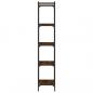 Preview: Bücherregal 5 Böden Braun Eiche-Optik 40x30x154cm Holzwerkstoff
