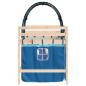 Preview: Kinderhochbett mit Tunnel Blau 80x200 cm Massivholz Kiefer