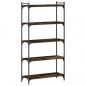 Preview: Bücherregal 5 Böden Räuchereiche 80x30x154 cm Holzwerkstoff