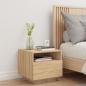 Preview: Nachttisch mit LED-Leuchten Sonoma Eiche 40x39x37 cm