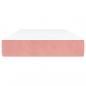 Preview: Taschenfederkernmatratze Rosa 100x200x20 cm Samt
