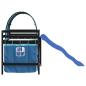Preview: Kinderhochbett mit Tunnel Blau 80x200 cm Massivholz Kiefer