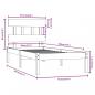 Preview: Massivholzbett 90x190 cm