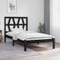 Preview: ARDEBO.de - Massivholzbett Schwarz Kiefer 75x190 cm