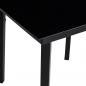 Preview: 5-tlg. Garten-Essgruppe Schwarz PVC Rattan