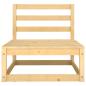 Preview: 6-tlg. Garten-Lounge-Set mit Kissen Massivholz Kiefer