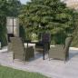 Preview: ARDEBO.de - 5-tlg. Garten-Essgruppe Braun