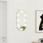 Preview: Spiegel mit LED-Leuchten 60x30 cm Glas Oval