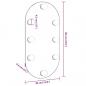 Preview: Spiegel mit LED-Leuchten 60x30 cm Glas Oval