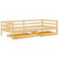 Preview: Tagesbett mit Schubladen 90x200 cm Massivholz Kiefer