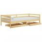 Preview: Tagesbett mit Schubladen 90x200 cm Massivholz Kiefer