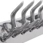 Preview: Garderobenleisten 4 Stk. Silbern Aluminium 
