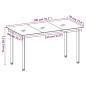 Preview: 7-tlg. Garten-Essgruppe Schwarz PVC-Rattan