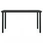 Preview: 7-tlg. Garten-Essgruppe Schwarz PVC-Rattan