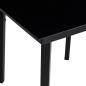 Preview: 7-tlg. Garten-Essgruppe Schwarz PVC-Rattan
