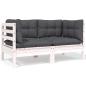 Preview: 5-tlg. Garten-Lounge-Set mit Kissen Kiefer Massivholz