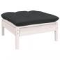 Preview: 7-tlg. Garten-Lounge-Set mit Anthrazit Kissen Kiefernholz