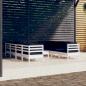 Preview: ARDEBO.de - 9-tlg. Garten-Lounge-Set mit Kissen Kiefer Massivholz