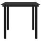 Preview: 3-tlg. Garten-Essgruppe mit Auflagen Poly Rattan und Glas