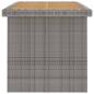 Preview: 11-tlg. Garten-Essgruppe mit Auflagen Poly Rattan Grau