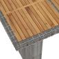 Preview: 11-tlg. Garten-Essgruppe mit Auflagen Poly Rattan Grau