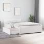 Preview: ARDEBO.de - Bett mit Schubladen Weiß 100x200 cm