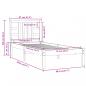 Preview: Massivholzbett 75x190 cm
