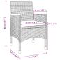 Preview: 7-tlg. Garten-Essgruppe mit Auflagen Poly Rattan und Glas