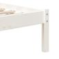 Preview: Massivholzbett Weiß 90x190 cm