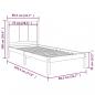 Preview: Massivholzbett Kiefer 75x190 cm