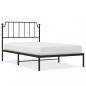 Preview: Bettgestell mit Kopfteil Metall Schwarz 107x203 cm