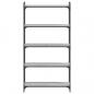 Preview: Bücherregal 5 Böden Grau Sonoma 80x30x154 cm Holzwerkstoff