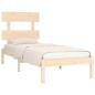 Preview: Massivholzbett 75x190 cm