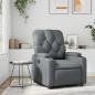 Preview: ARDEBO.de - Relaxsessel Grau Kunstleder
