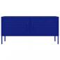 Preview: TV-Schrank Marineblau 105x35x50 cm Stahl    