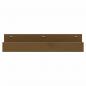 Preview: Wandregale 2 Stk. Honigbraun 50x12x9 cm Massivholz Kiefer