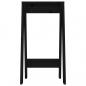 Preview: Hocker 2 Stk. Schwarz 40x40x75 cm Massivholz Kiefer