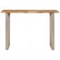 Preview: Esstisch 110x50x76 cm Massivholz Akazie