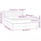 Preview: Boxspringbett mit Matratze Dunkelbraun 140x200 cm Stoff