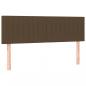 Preview: Boxspringbett mit Matratze Dunkelbraun 140x190 cm Stoff