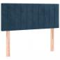 Preview: Boxspringbett mit Matratze Dunkelblau 90x200 cm Samt